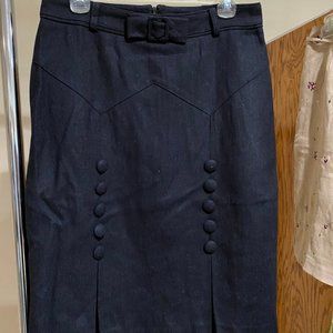 90s vintage style jean skirt